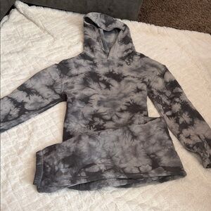 Gray Tie-Dye Hoodie